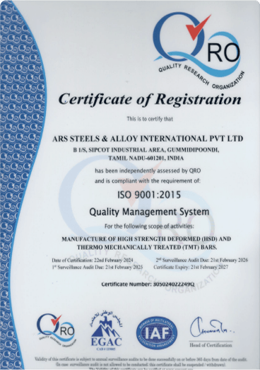 ISO 9001 Certificate
